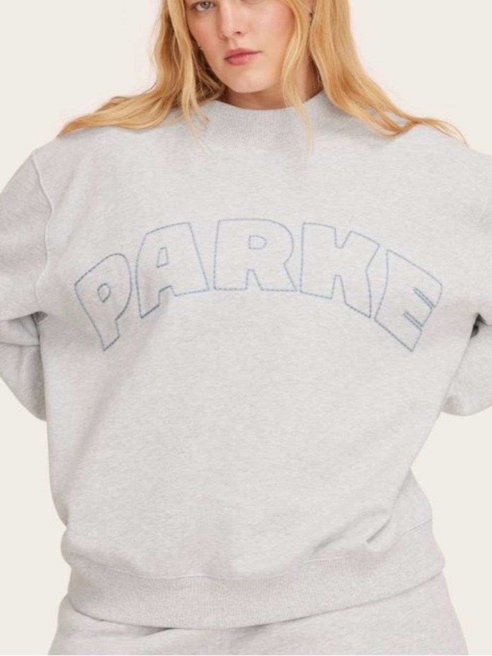 Target x Parke Women's Mockneck Pullover Sweatshirt Heather Gray Large/XL New